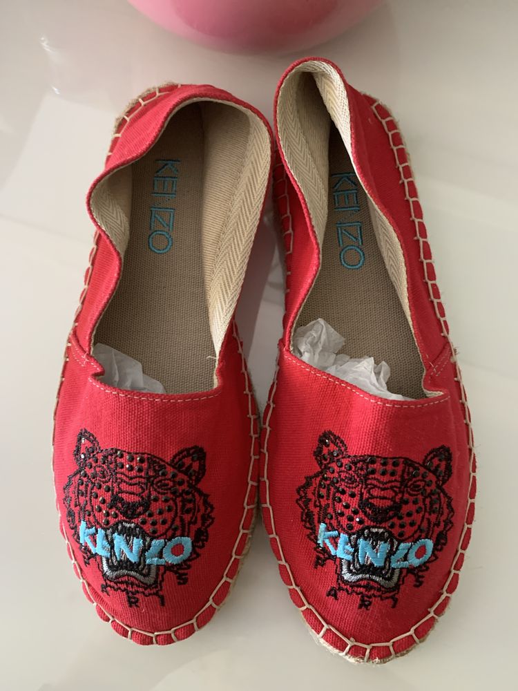 Espadryle mokasyny Kenzo czerwone 39