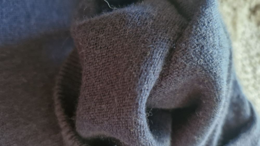 Kaszmir z jedwabiem  męski  sweter  L