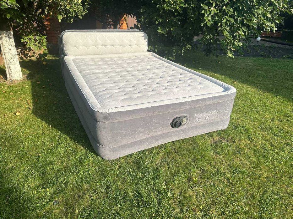Надувная двухспальная кровать с быльцем +насос‼️ Матрас Ліжко Ламзак