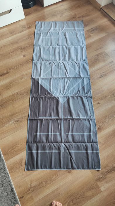 Antypoślizgowy ręcznik na matę do jogi, pokrowiec, na siłownię szary