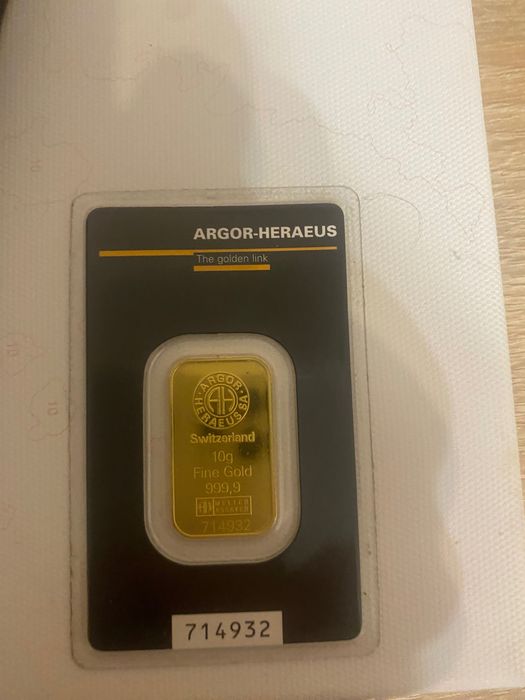 Золото 999.99 10 г