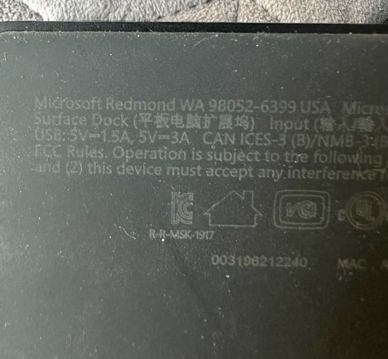 Док-станція для ноутбука Microsoft Surface Dock ОРИГІНАЛ