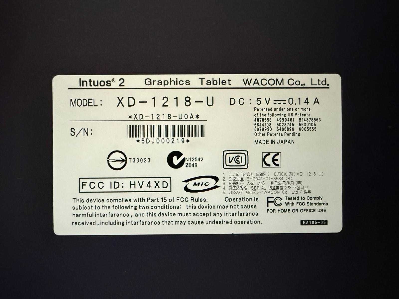WACOM XD 1218 U tablet graficzny + Grip Pen JAK NOWY! TRANSPORT GRATIS