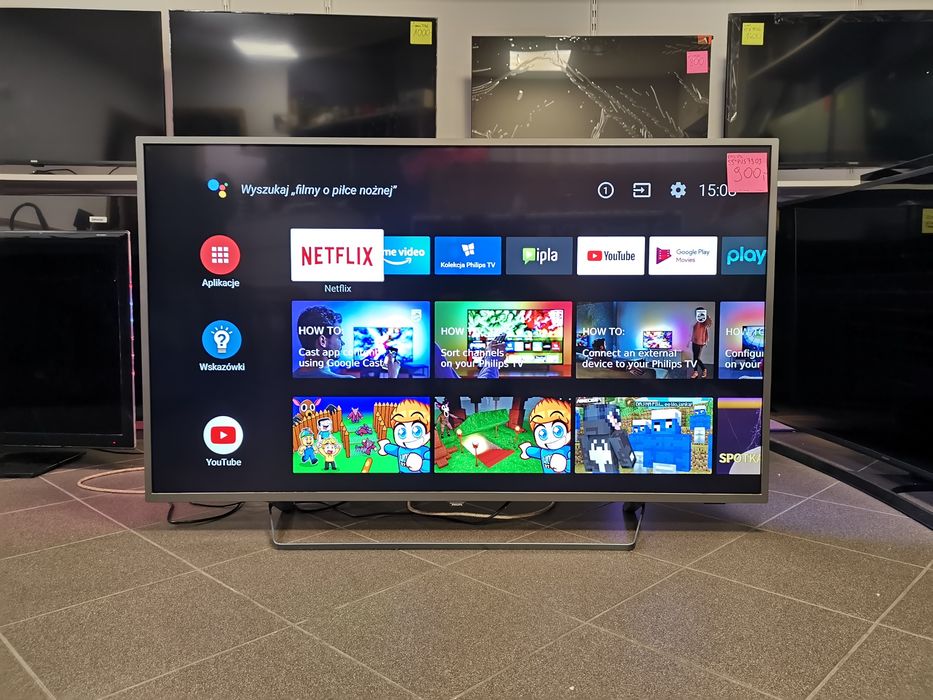 Philips 55 cali 3xambilight 4K UHD hdr Smart WiFi DVB-T2 55PUS7303 gw3