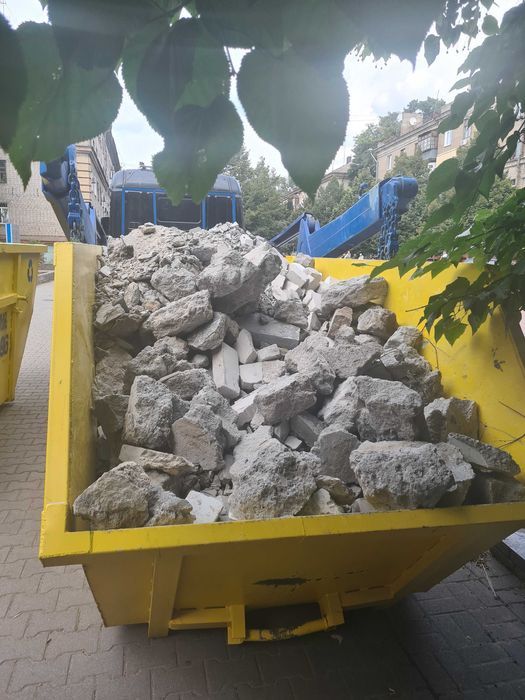 Вывоз мусора съёмными контейнерами. Вывоз строительного мусора.