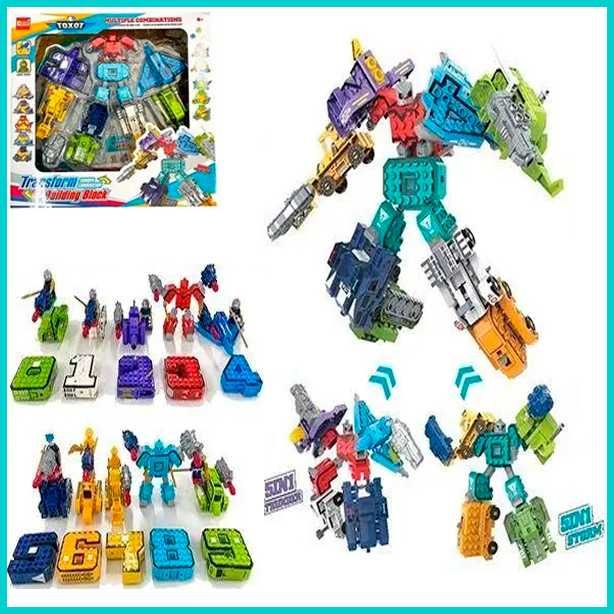 Набор Цифры трансформеры от 0 до 9 трансботи цифри трансформери