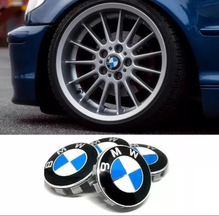 *NOWE* Dekielki 68mm BMW komplet 4szt. dekle zaślepki