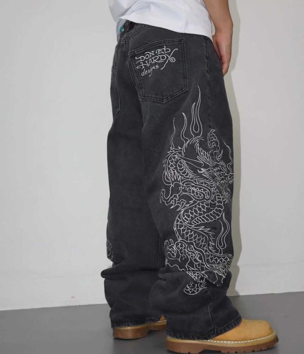 ОРИГІНАЛ! Штани ED HARDY JEANS rap джинси pants baggy y2k sk8