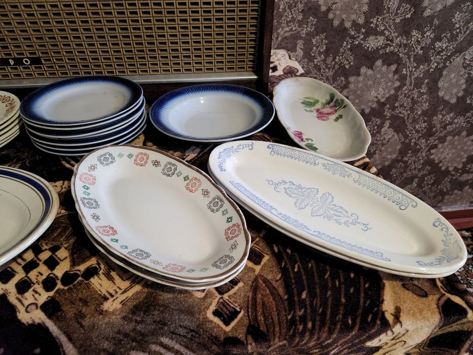 Тарелки СССР, тарілки СРСР, тарелка 1,2,3 сорт селедочница, бульонница