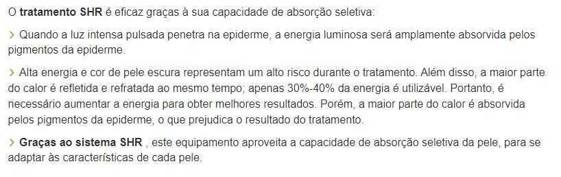 Laser para Depilação SHR