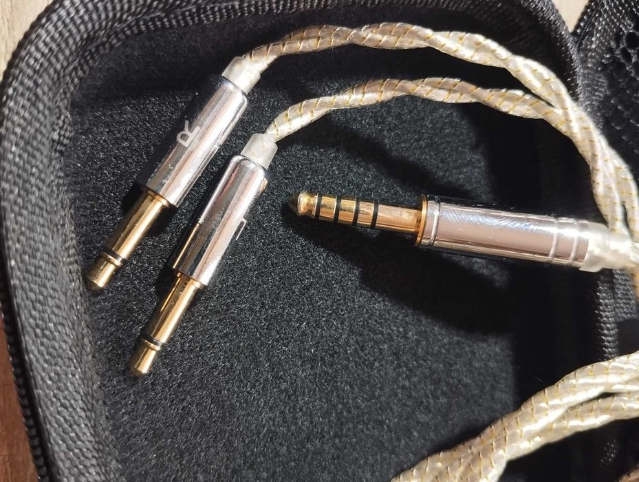 Аудиофильский кабель ivipQ 212 чистое серебро, палладий, позолота 22К