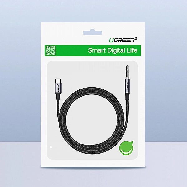 Ugreen kabel przewód USB C - mini jack 3.5mm 1m szary (AV143)