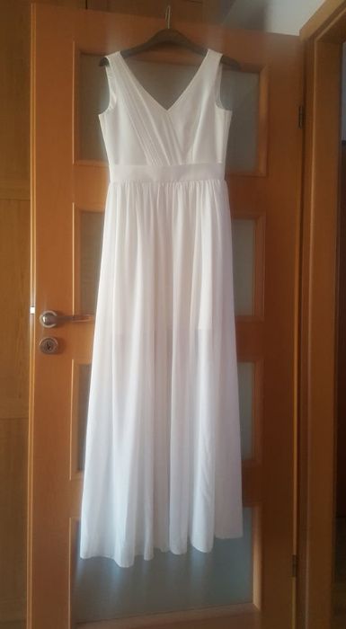 Sukienka długa biała rozmiar 38