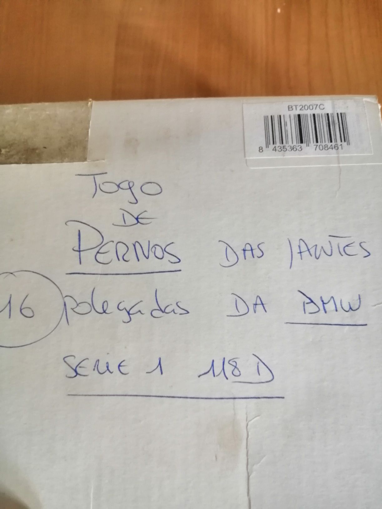 Pernos BMW série 1 jante16
