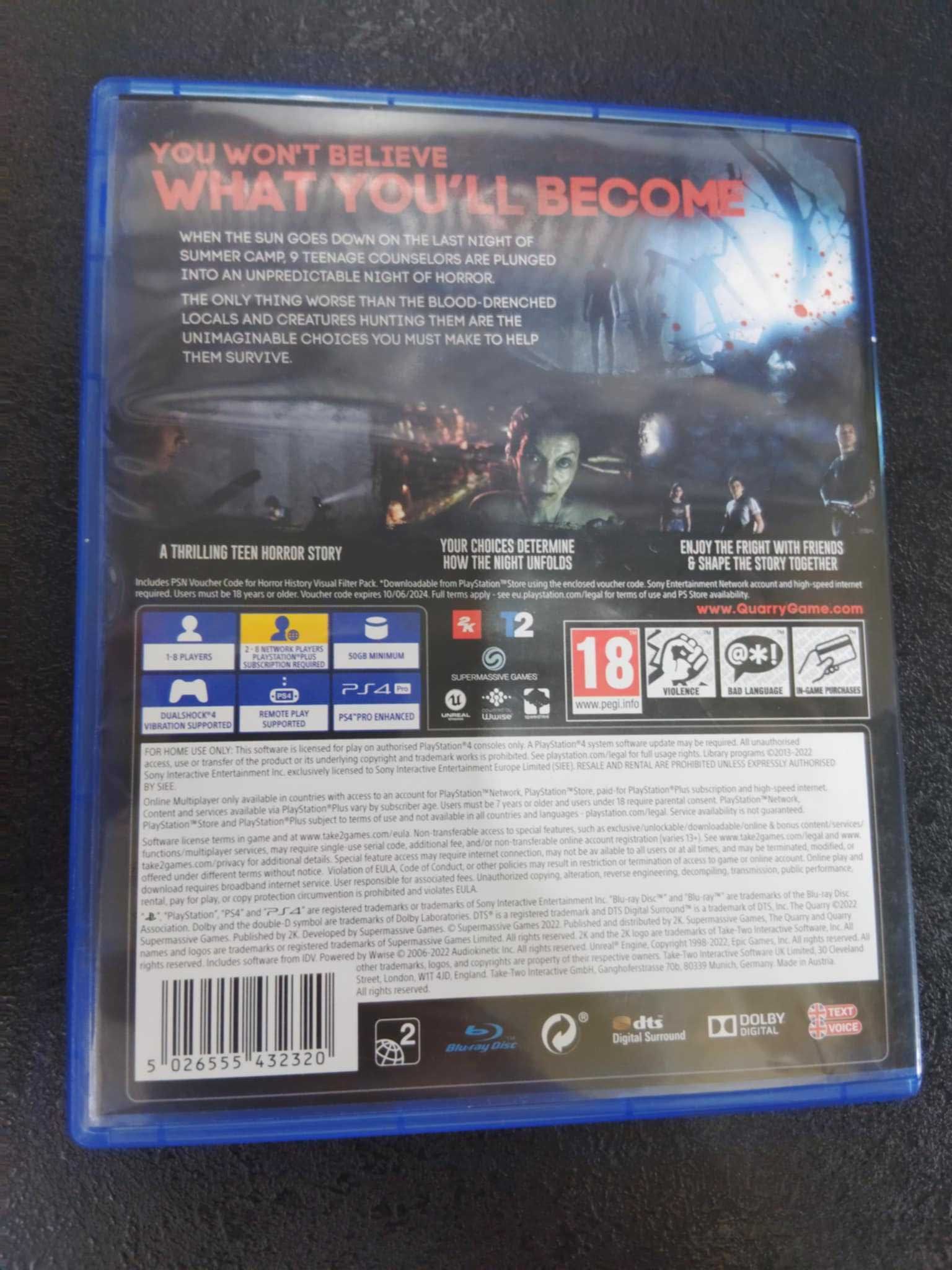 The Quarry PS4 Polskie napisy są w grze