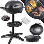KESSER elektryczny grill kolumnowy 2 w 1 z płytą grillową XXL