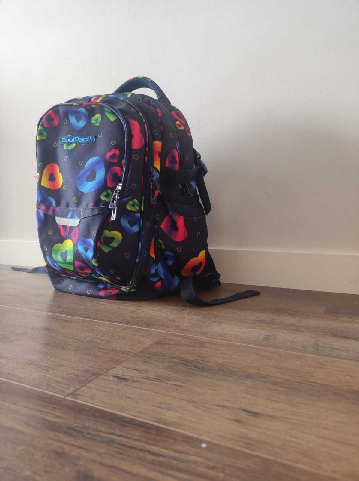 Mochila Escolar CoolPack Duo Rainbow Heart 44cm
