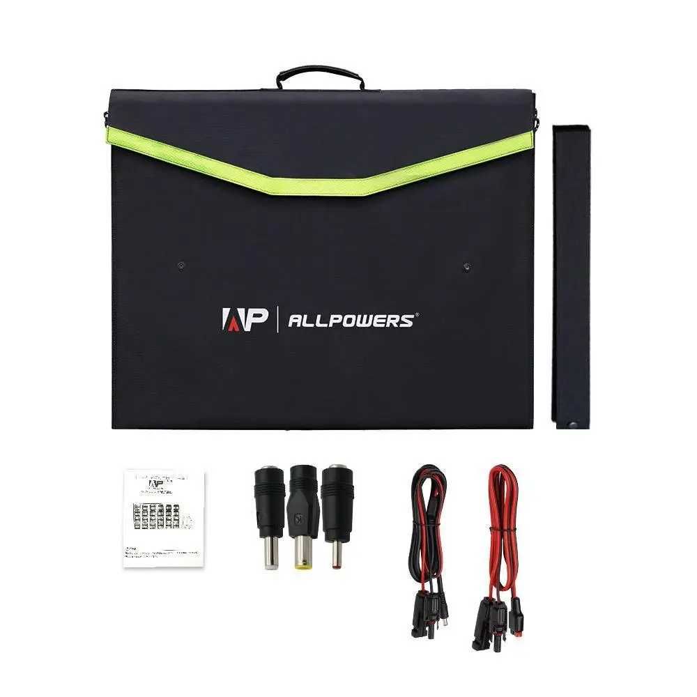 Портативна сонячна панель Allpowers 100W, 18V