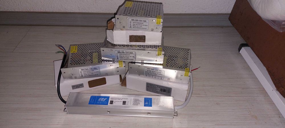 Блок питания 150 Вт для светодиодов герметичный ELF, 12В, 150Вт