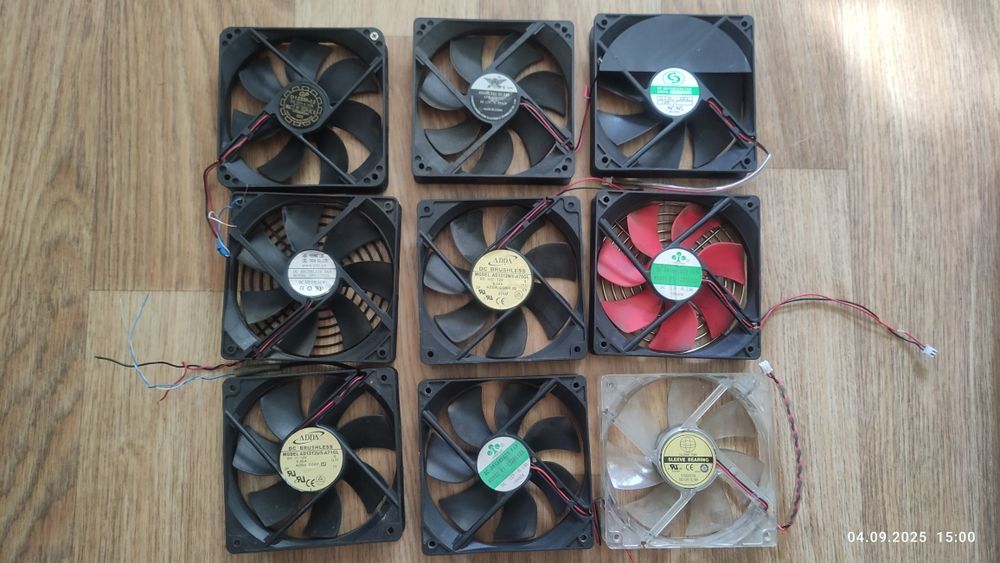 Вентиляторы 12В, разные.