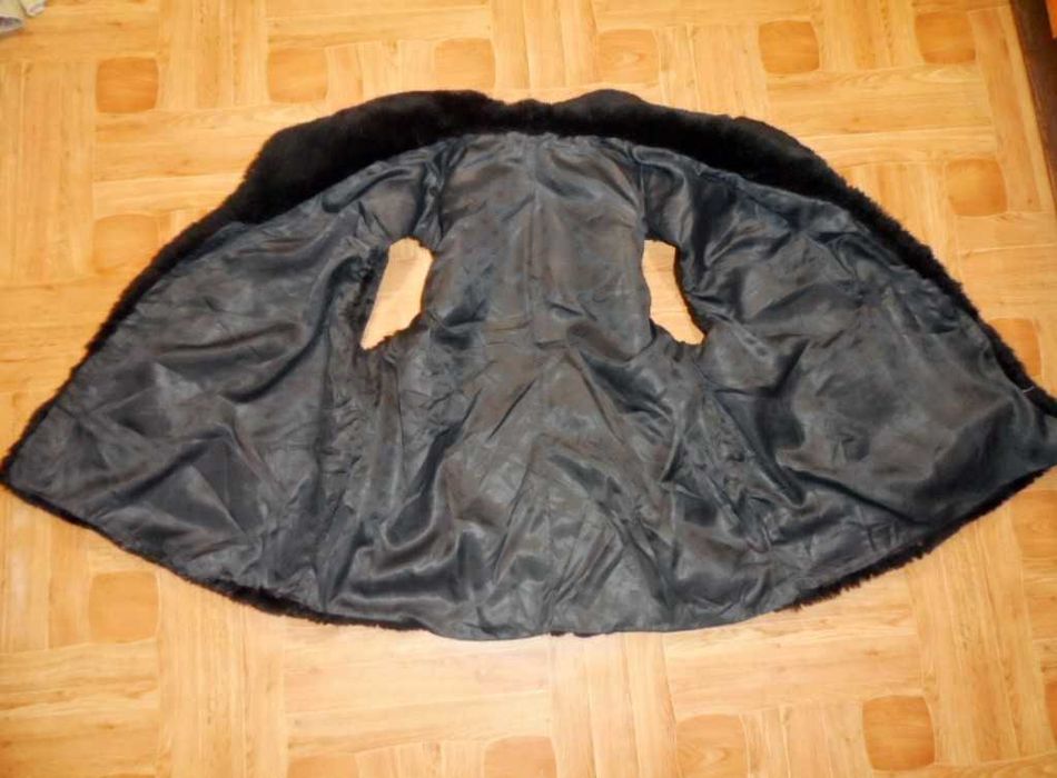 Натуральная меховая жилетка из цигейки 56-58 большой размер