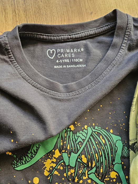 Bluzki z długim rękawem koszulki t-shirty zestaw 5 sztuk 110 sinsay