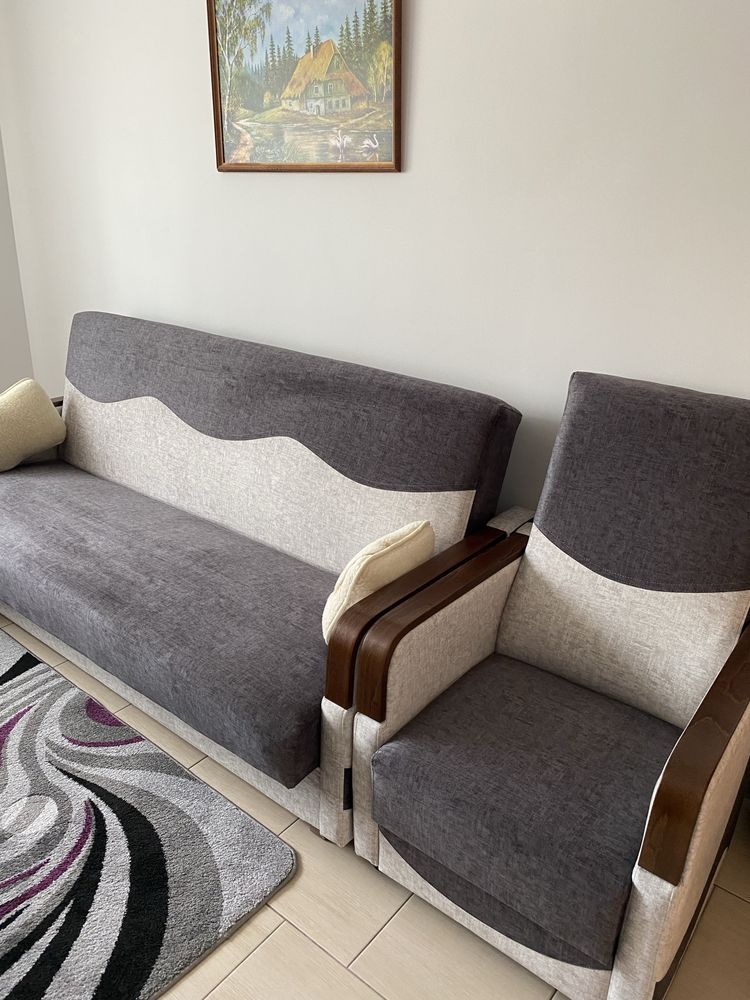 Sofa wersalka dwa fotele