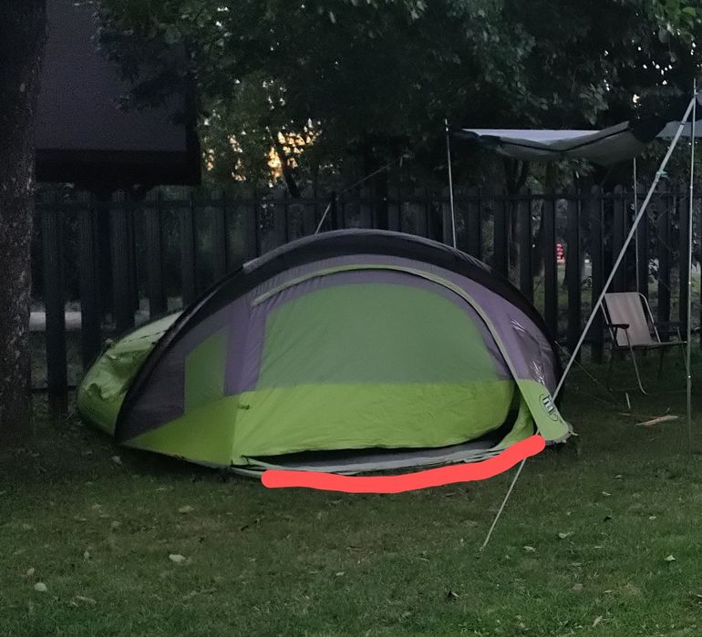 Używany namiot quechua 2 illumin seconds xl