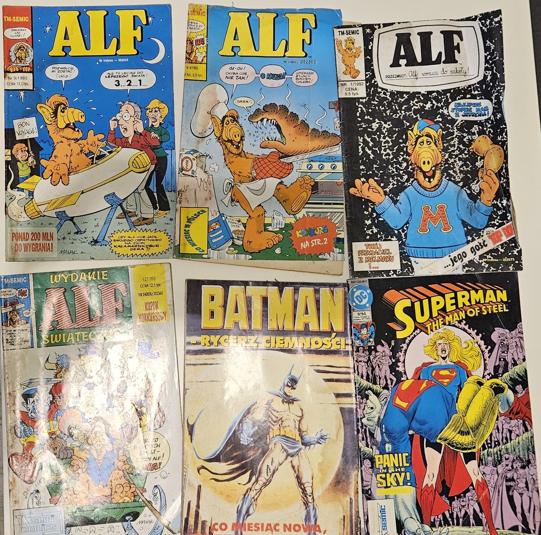 Komiksy Alf/Batman/Superman 1992