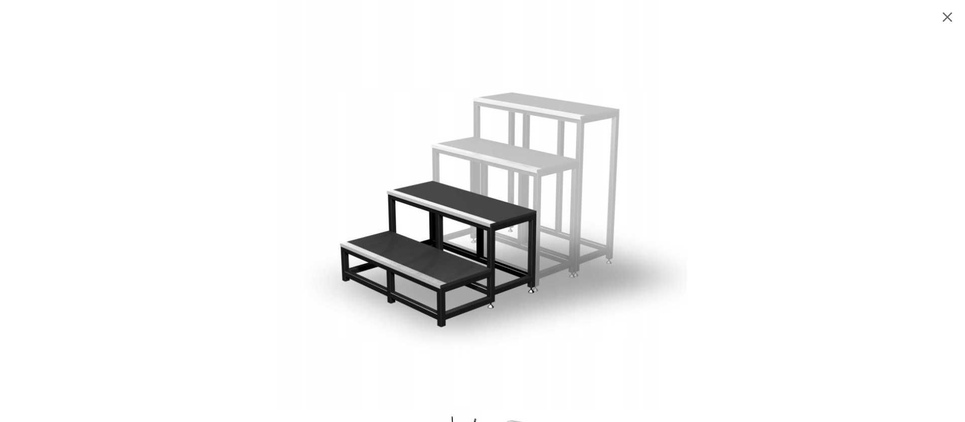 Schody modułowe -podest scena SM - 04 ALUSTAGE