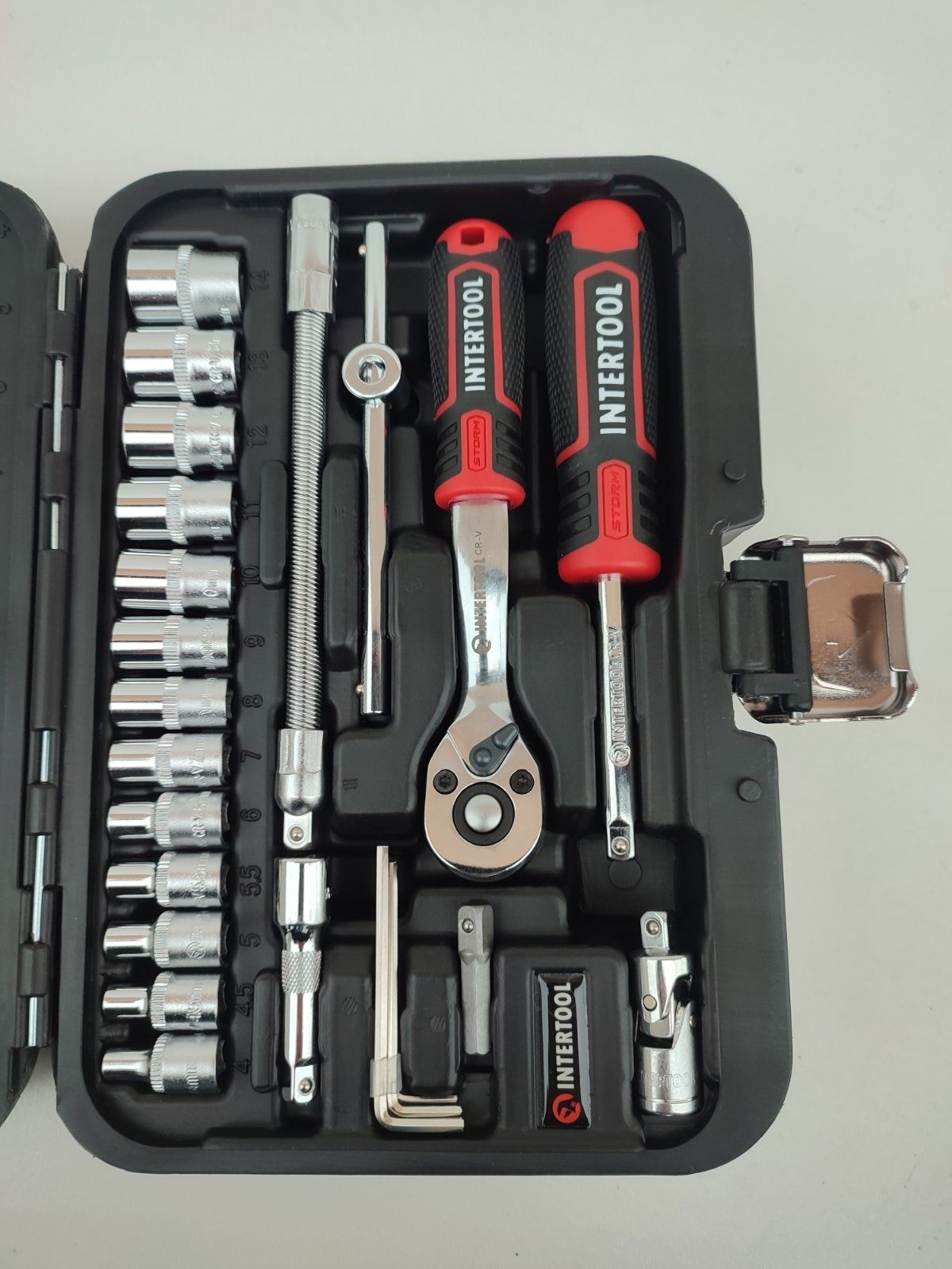 Набор инструментов 46 ед. STORM, 1/4", Сr-V INTERTOOL ET- 8046