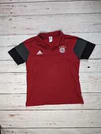 Czerwona koszulka piłkarska adidas vintage fc Bayern Monachium