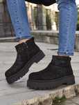 2 KOLORY 36 37 38 botki 39 40 41 wsuwane z brokatem na platformie zima