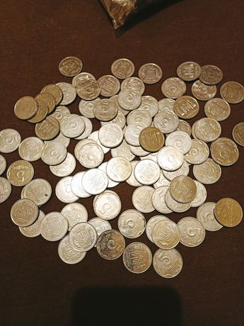 Монети 25 коп , 5 коп