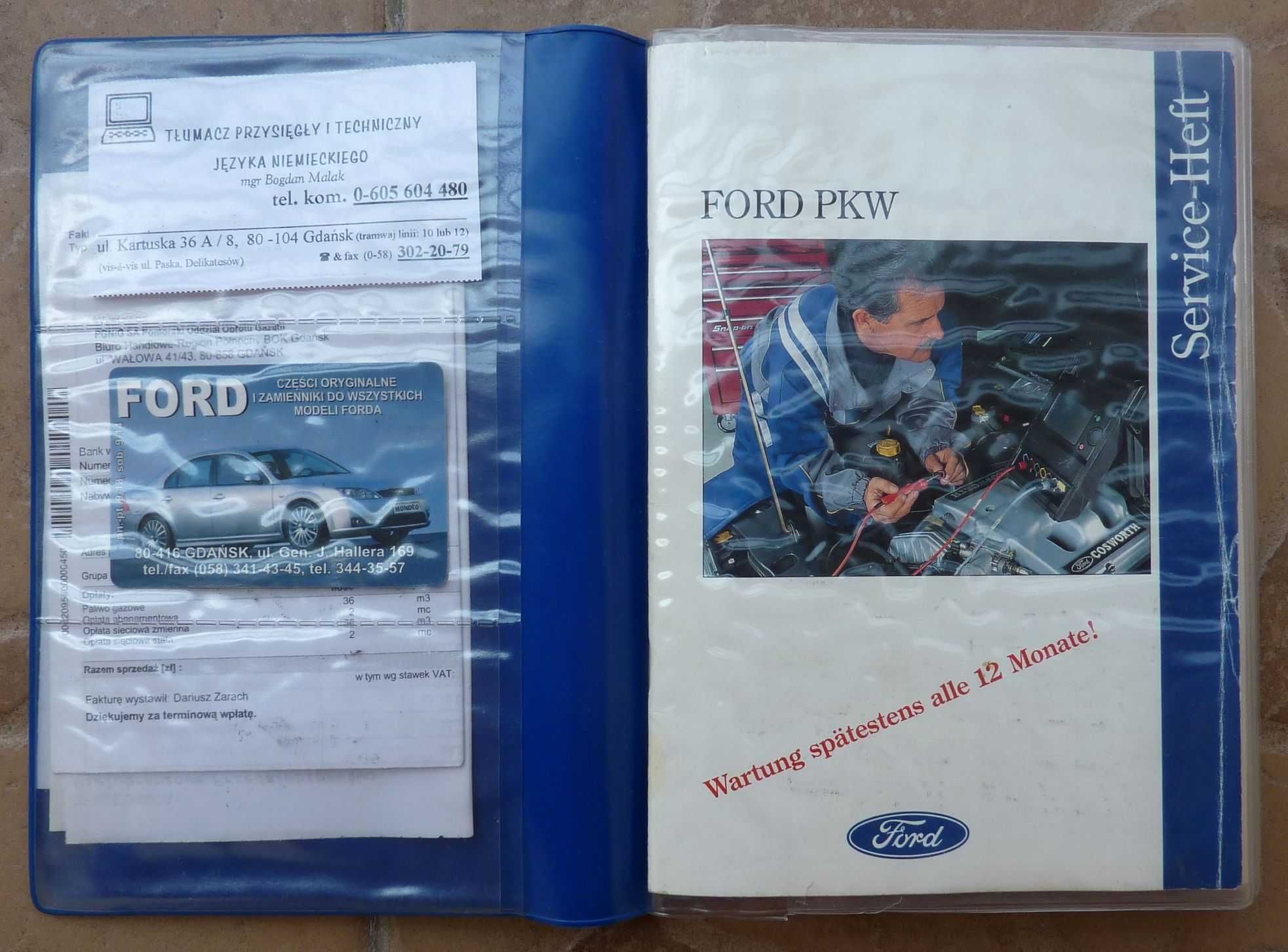 Ford Fiesta III - instrukcja, książka serwisowa + zestaw dokumentów