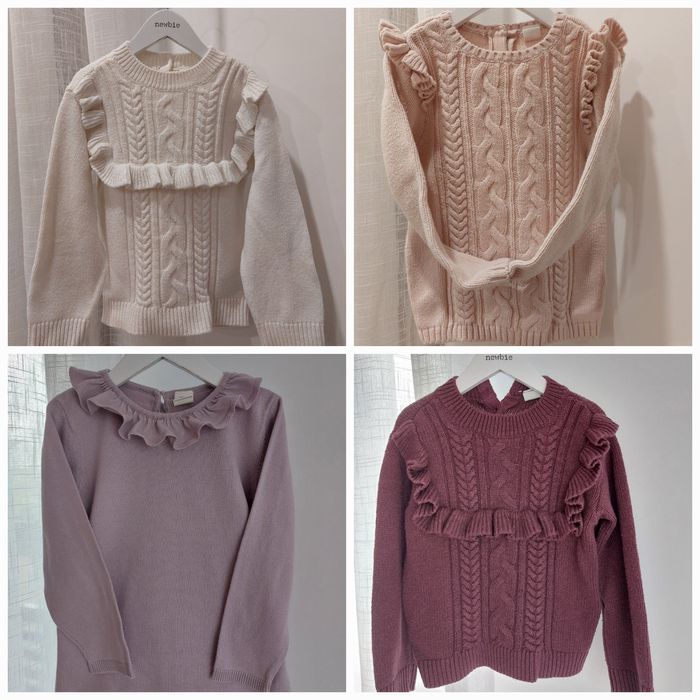 Zestaw sweterków i spodni H&M 98/104