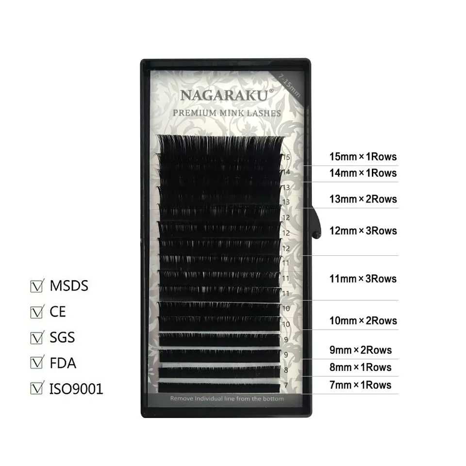 MIX Nagaraku C D Premium rzęsy Lashes