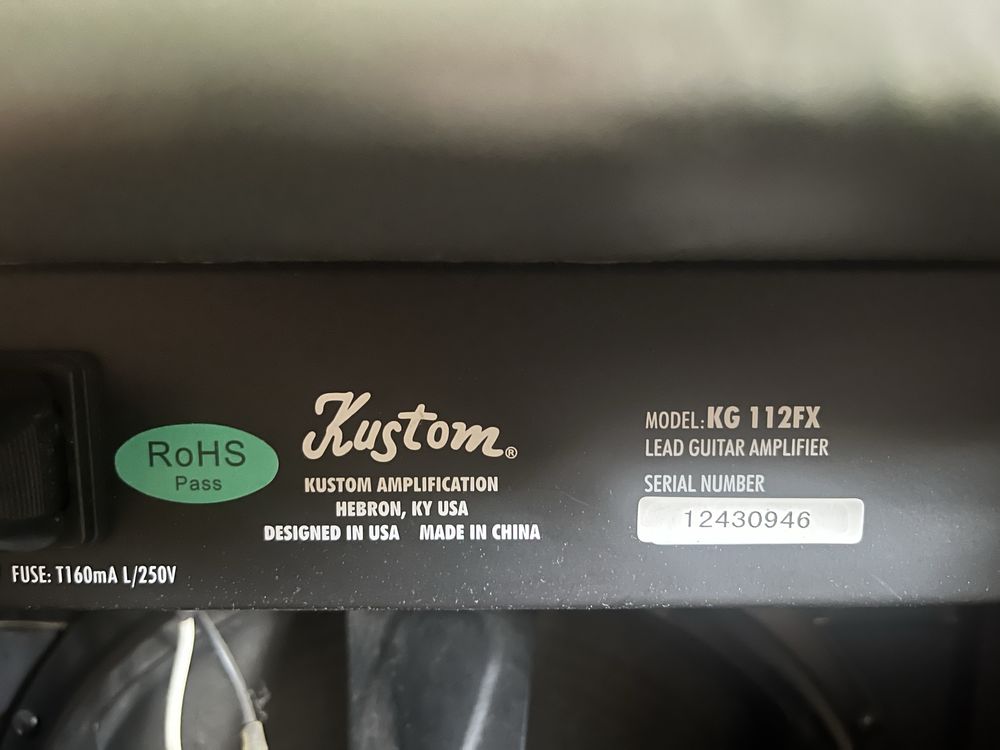 Wzmacniacz gitarowy Kustom KG 112FX