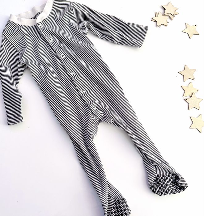 Zestaw 3 pajacyków dla chłopca r.80 piżamki śpiochy