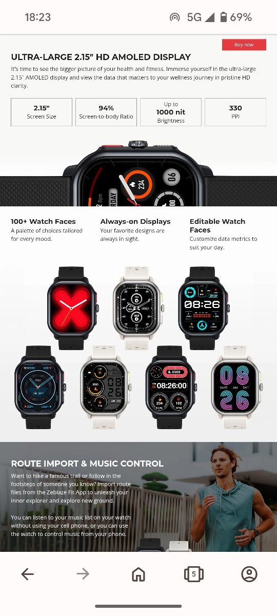 Smartwatch Zeblaze Beyond 3 Pro