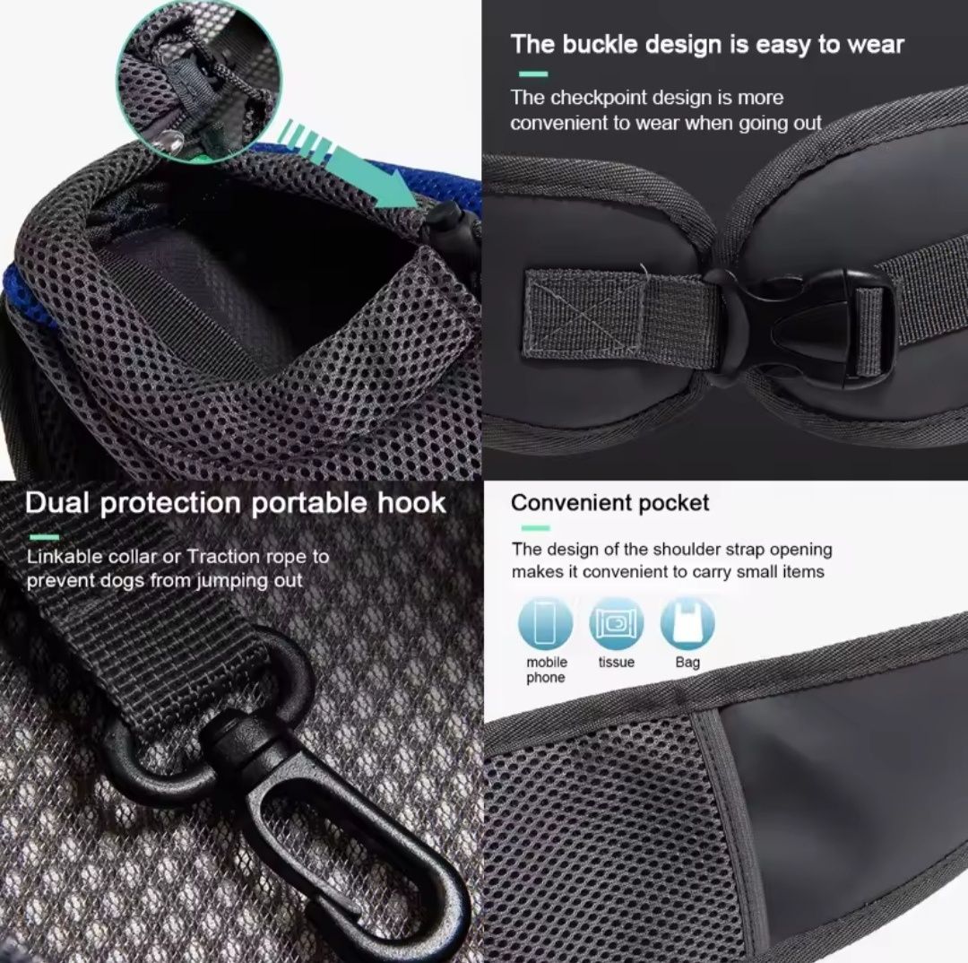 Mochila para transporte de cães ou gatos
