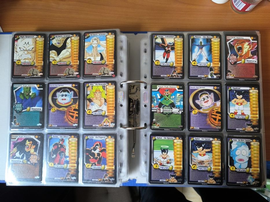 Karty Dragon Ball Z CCG SCORE niemal kompletna World Games saga 1-201