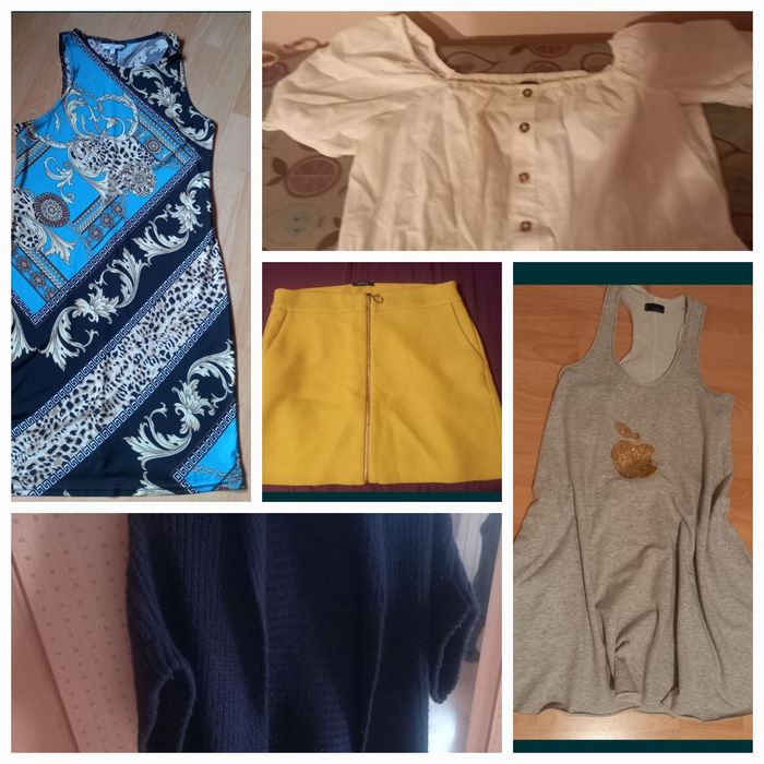 Zestaw M L  letni sukienka by o la la spódniczka promod bluzeczka rese