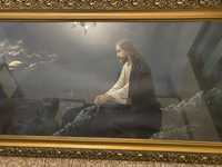 Obraz Pan Jezus - duży i piękny [drewniana i solidna rama]