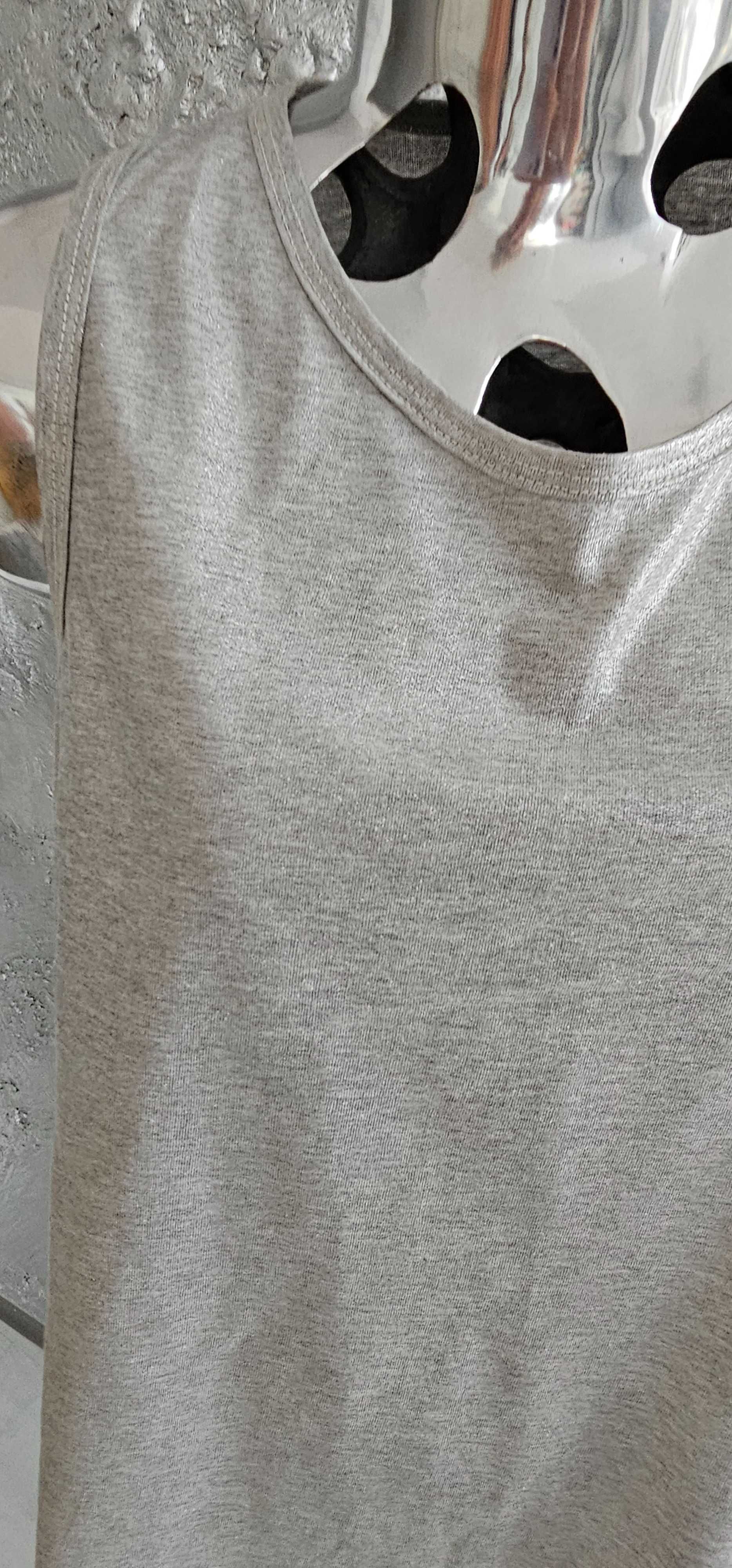 PLEASE top srebrny bluzka roz M/L