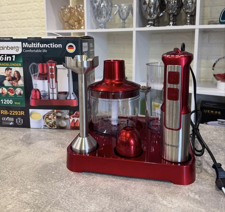 МОЩНЫЙ! Германский блендер 1200 Вт! Миксер, измельчитель, мясорубка