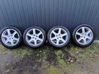 Felgi 4x100 R18 z oponami w dobrym stanie