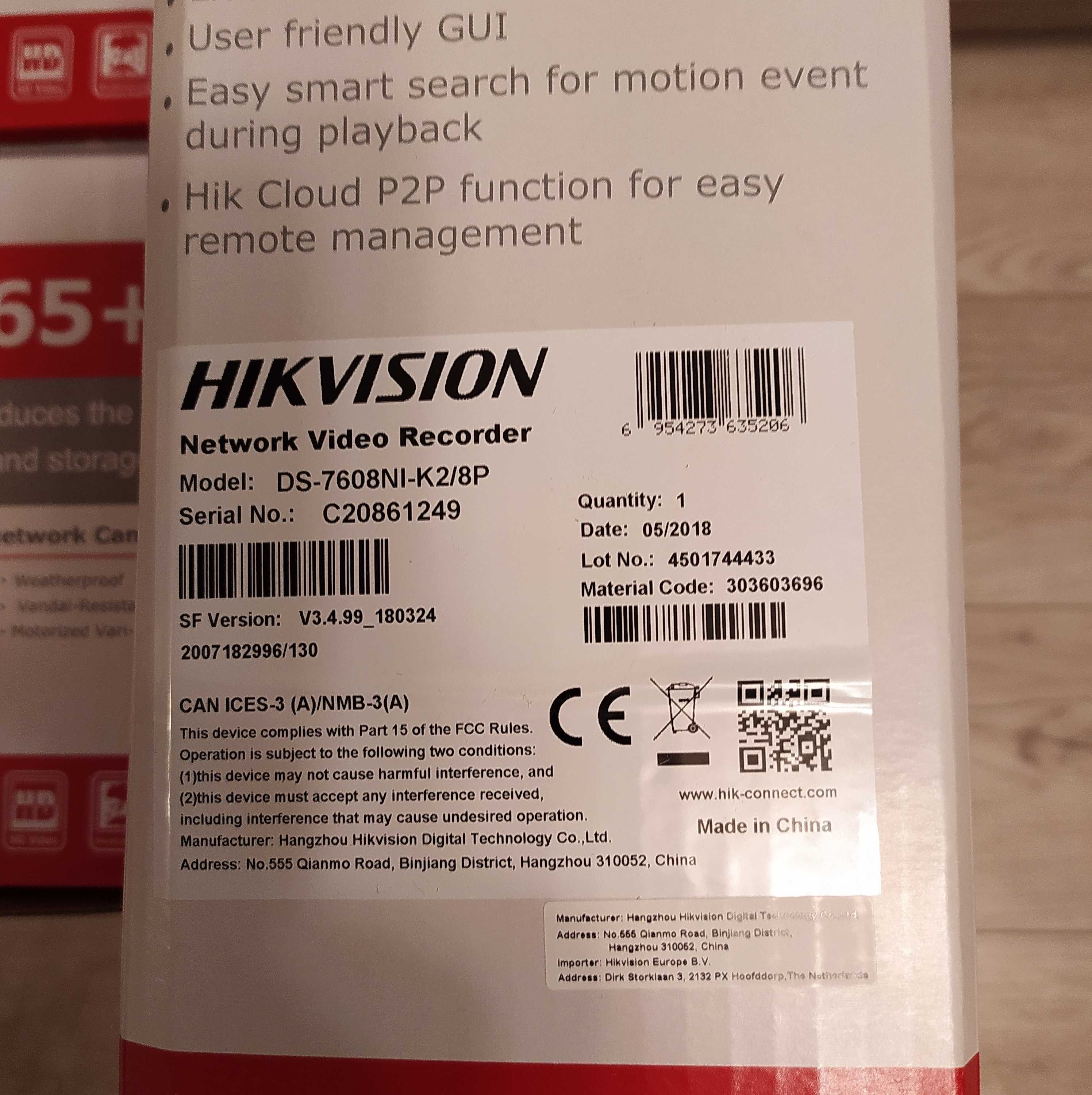 Регистратор Hikvision , камеры, кронштейны.