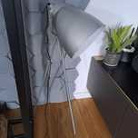 Lampa stojąca srebrna