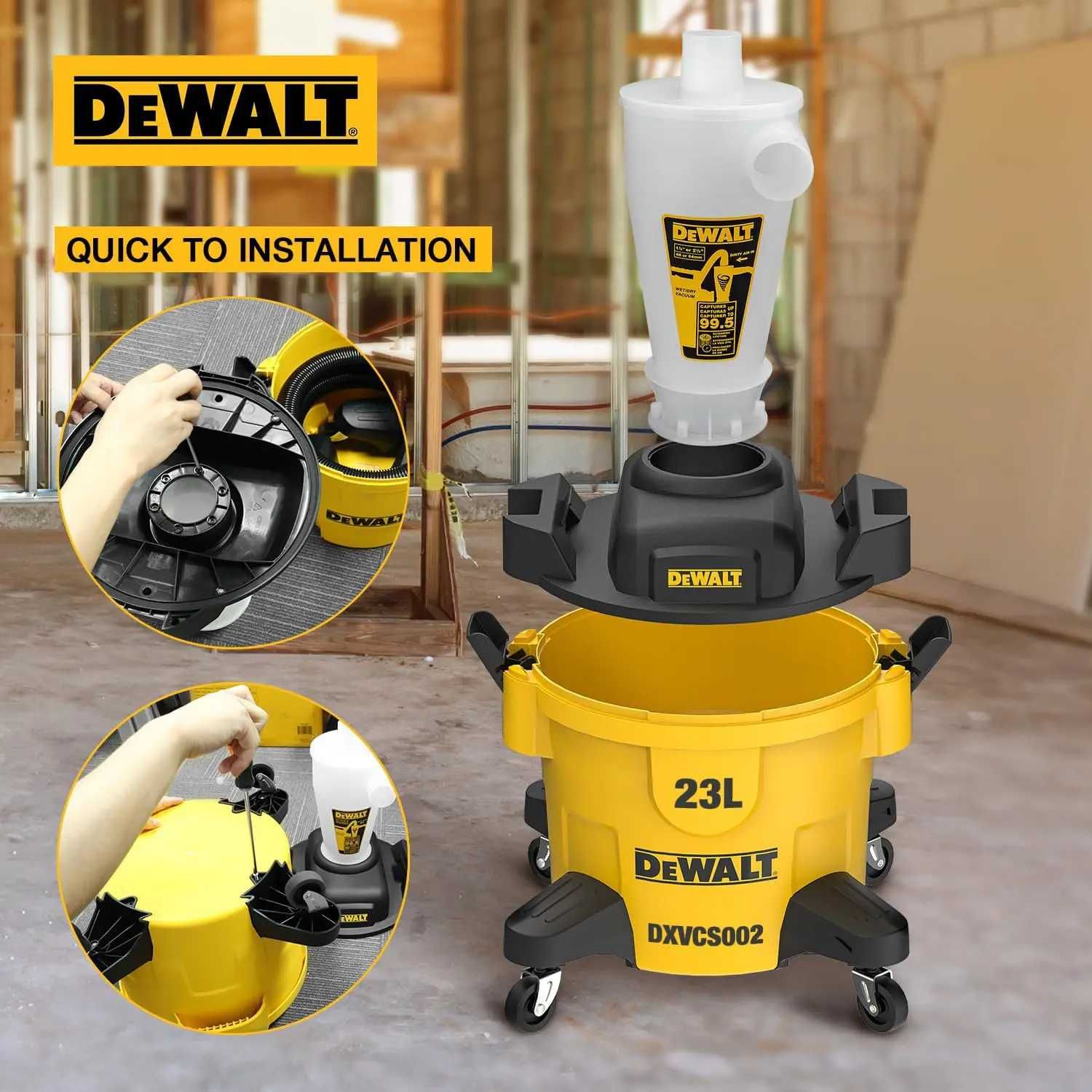 DeWALT DXVCS002 Фільтр-циклон для будiвельних пилососiв